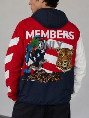 Members Only Windbreaker Jacket M